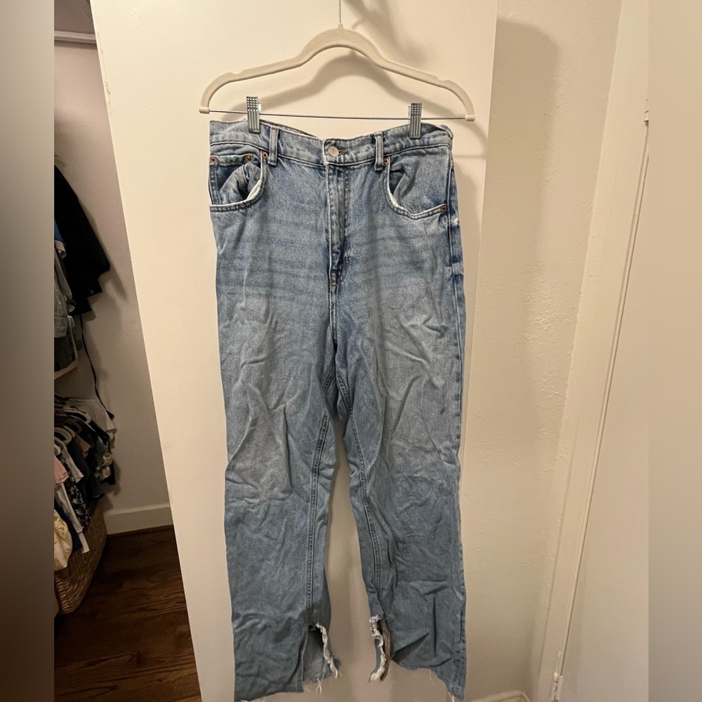 Zara size 10 wide leg jeans